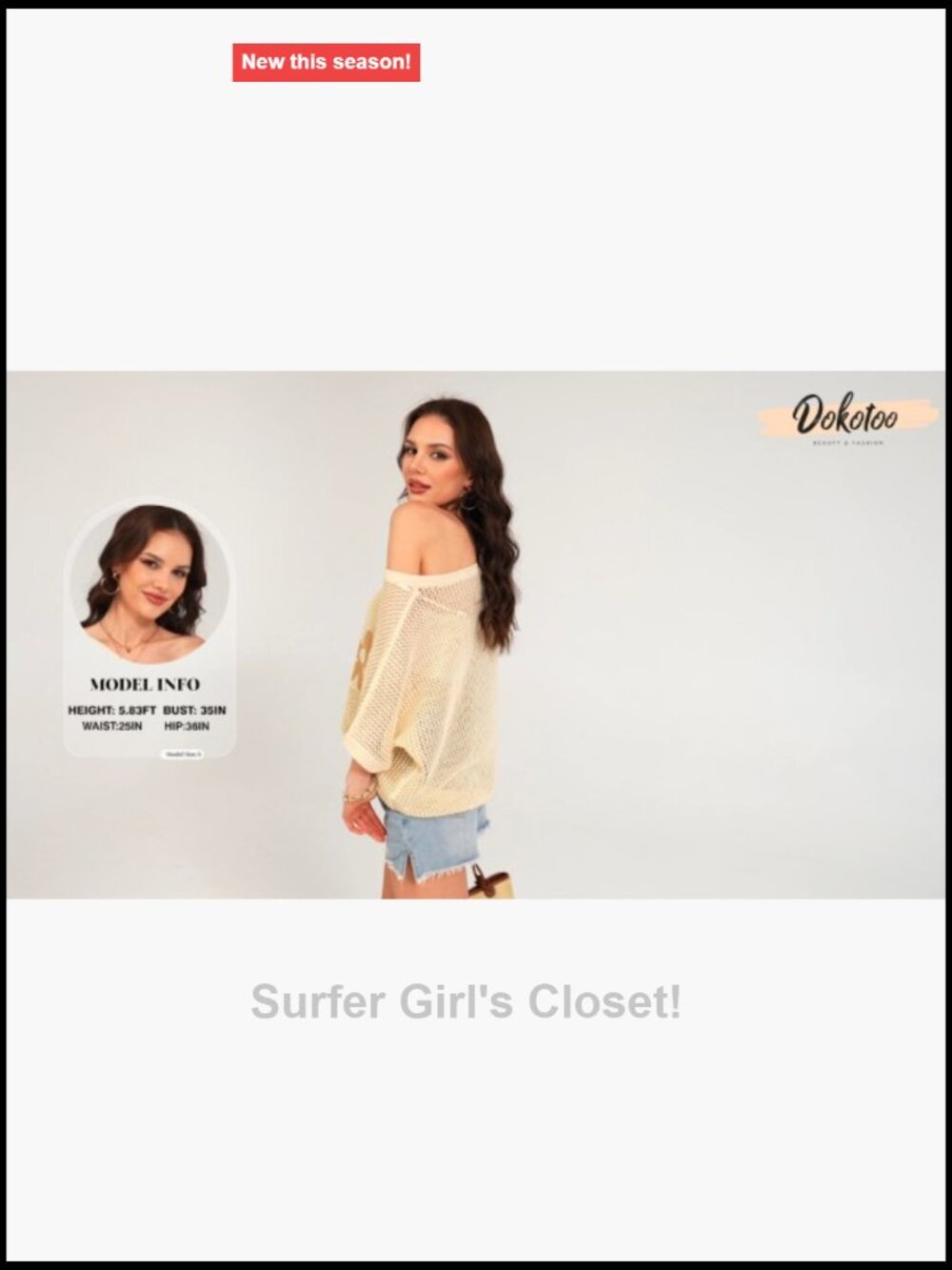 Floral Crochet Hollow Out Short Sleeve Lightweight Knit Pullover Top Swimsuit - Picture 7 of 7